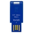 Kingston Flash Drive 16 Gb, Data Traveler Mini Slim, Blue USB Флеш-накопитель 16 Гб; Kingston Technology инфо 2230j.