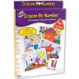 Набор раскрасок по номерам "Crayon by number" с мелками Состав 8 мелков, 4 раскраски инфо 2464j.