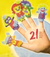 Куколки на пальчики "Детки" липкой основе, 1 деревянная палочка инфо 12328a.