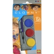 Краски для клоунад и карнавалов, 3 цвета Серия: Clowny Aqua инфо 13290a.