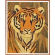 Набор для создания коллажа "Тигр" пенопластовая основа, инструкция в картинках инфо 117b.