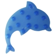Мини-коврик для ванной "Дельфин", нескользящий, цвет: синий винил Артикул: 1621B Производитель: Великобритания инфо 5218e.