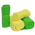 Комплект махровых полотенец "Frelio", цвет: желтый, светло-зеленый Цвет: желтый, светло-зеленый Производитель: Россия инфо 11145f.
