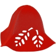 Шапка для бани и сауны "Ришелье", цвет: красный см Производитель: Россия Артикул: Б4811 инфо 12477f.