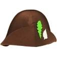 Шляпа для бани и сауны "Банный лист", цвет: коричневый см Производитель: Россия Артикул: Б4614 инфо 12479f.