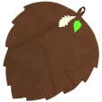 Коврик для бани и сауны "Банный лист", цвет: коричневый см Производитель: Россия Артикул: Б4616 инфо 12491f.