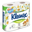 Ароматизированная туалетная бумага "Kleenex Ромашка", 4 рулона Состав 4 рулона туалетной бумаги инфо 12585f.
