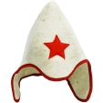 Шапка для бани и сауны "Буденовка", цвет: белый шапки: 30 см Производитель: Россия инфо 3211i.